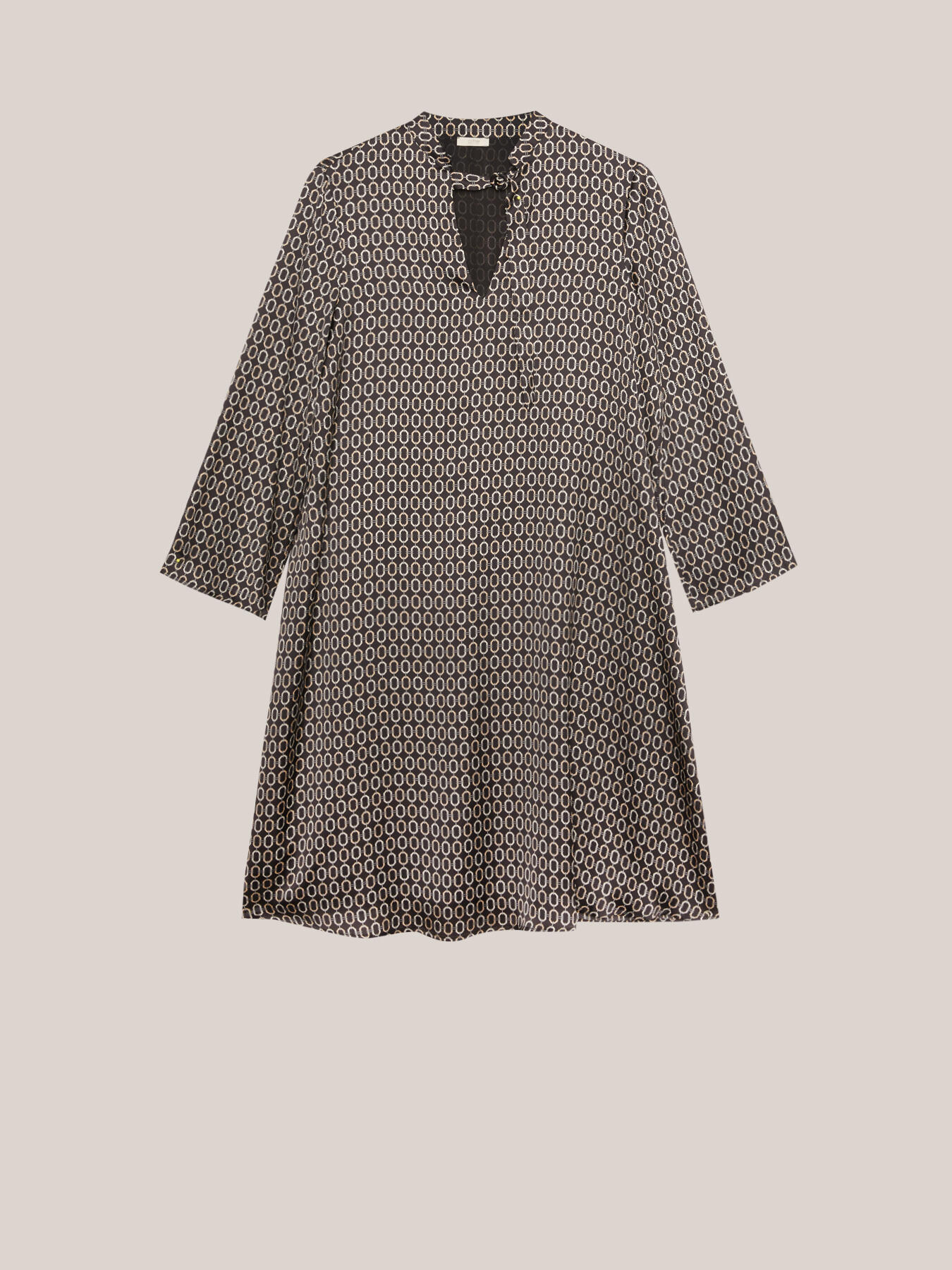 Gemustertes Satin-Kleid image number 3