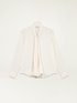 Blouse avec foulard pliss&eacute; image number 4
