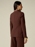 Double-breasted blazer with covered buttons image number 1