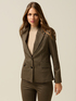 Blazer made in patterned milano stitch image number 0