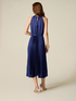 Pleated satin midi dress image number 1