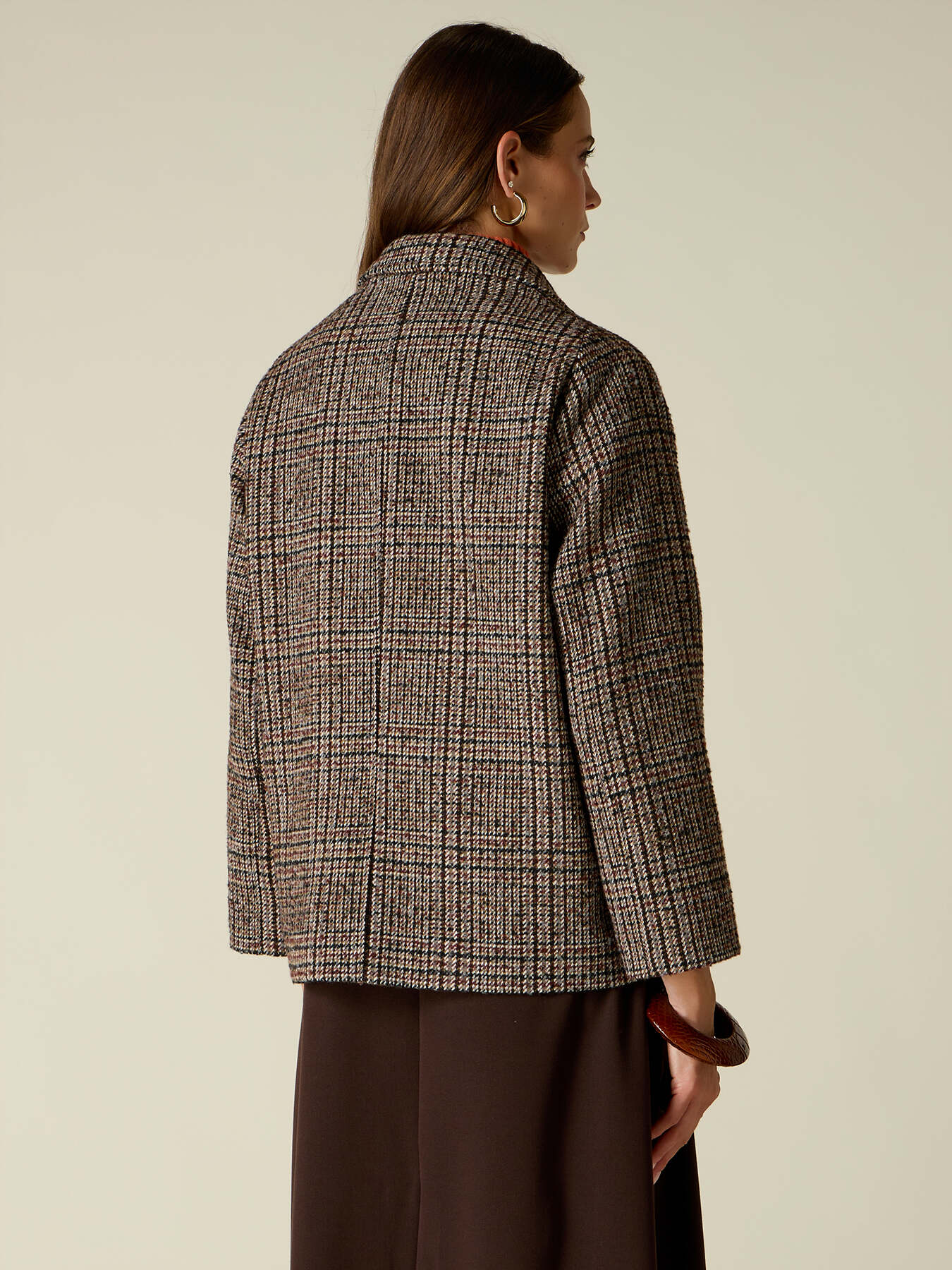 Short mixed wool coat image number 1