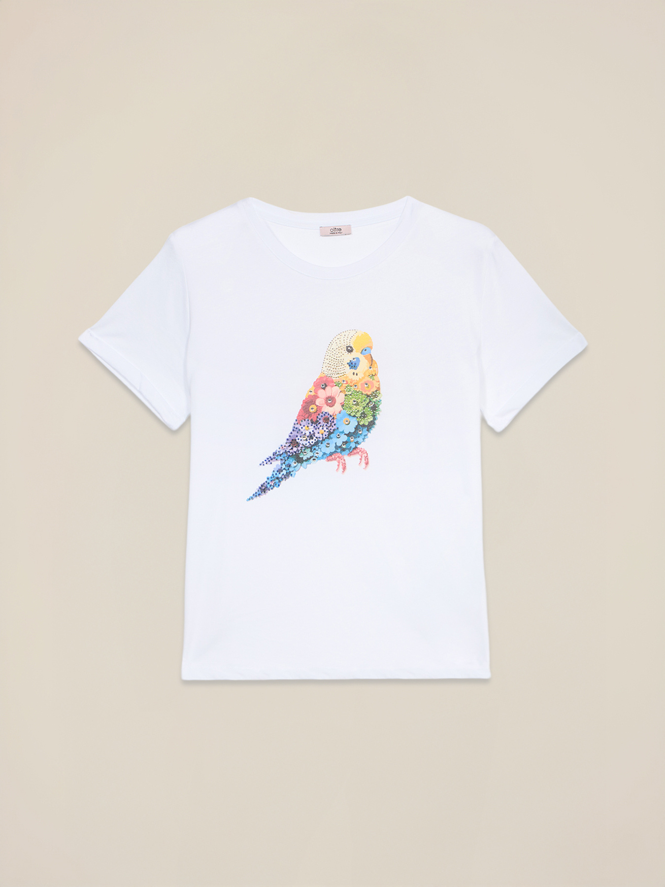 T-Shirt mit Druck und Applikationen image number 3