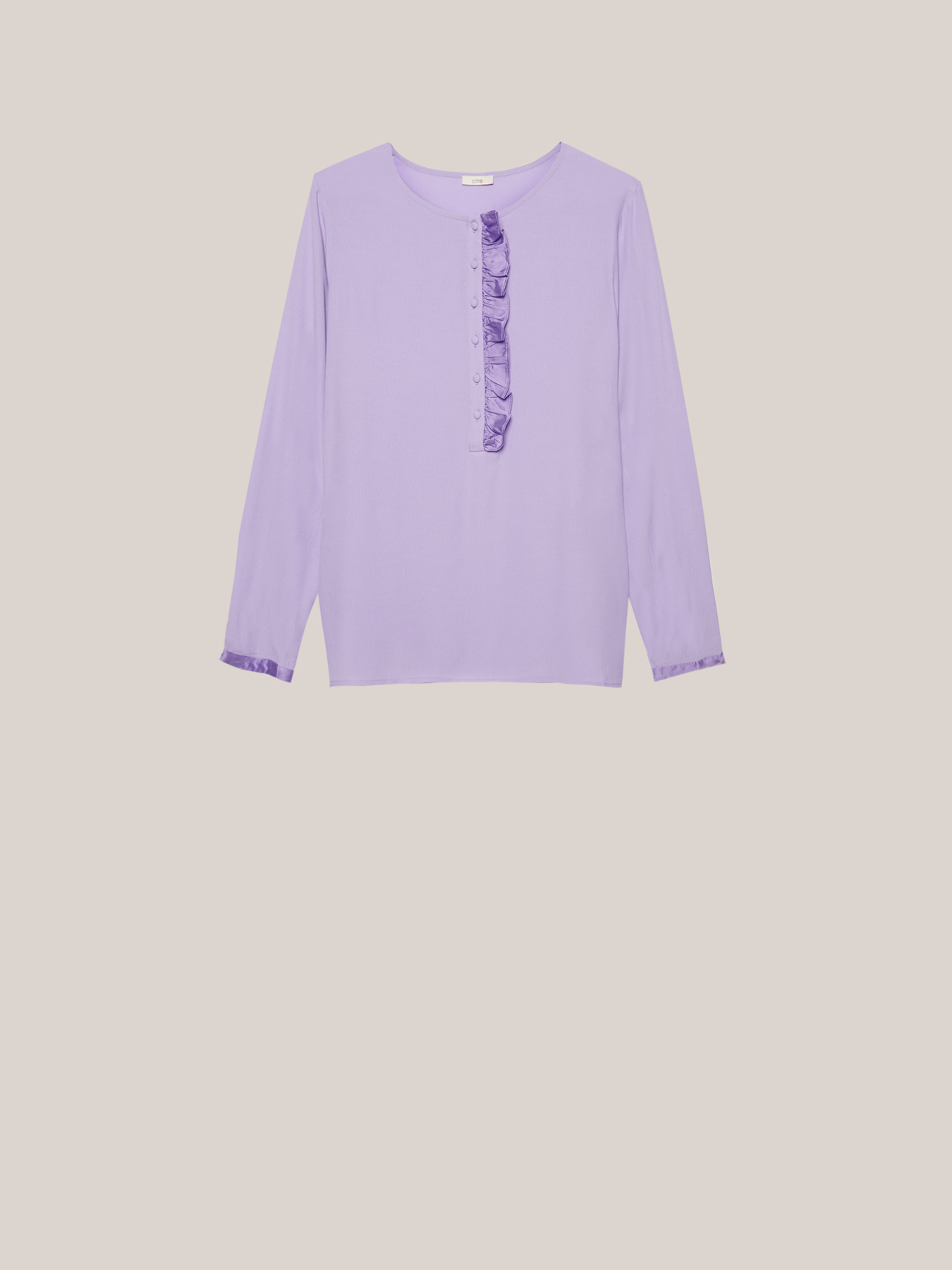 Viscose blouse with ruching image number 3