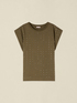 Tricou din bumbac cu cristale image number 3