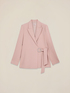 Blazer with jewel buckle image number 4