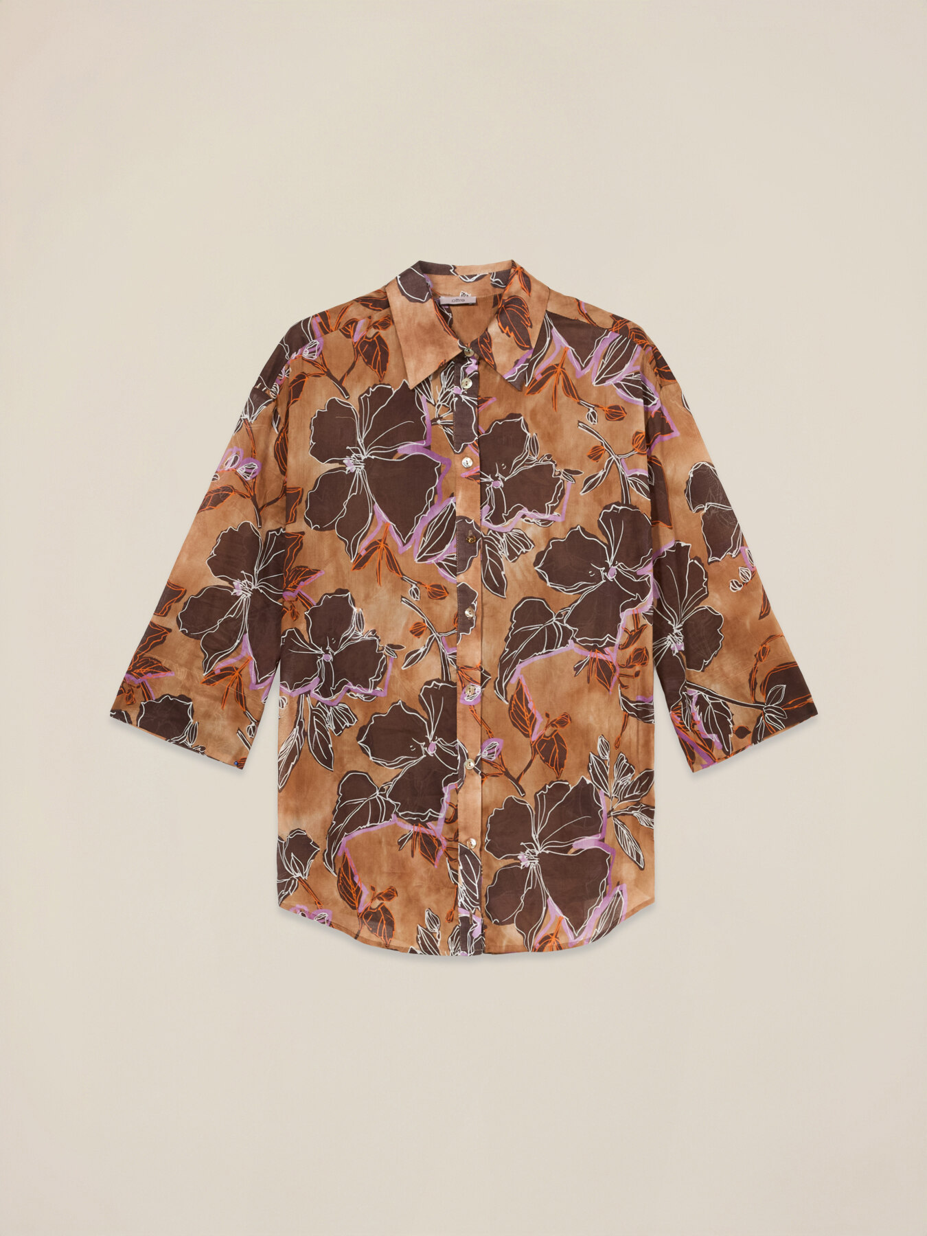 Baumwollhemd mit Muster image number 3