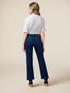 Jeans kick flare con hebillas met&aacute;licas image number 1