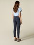 Pantalon skinny avec cha&icirc;ne m&eacute;tallique image number 1