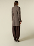 Check mixed wool patterned coat image number 1