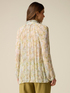 Blusa in viscosa pliss&eacute; con fiocco image number 1