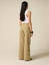 Palazzo pants with see-through embroidery image number 2