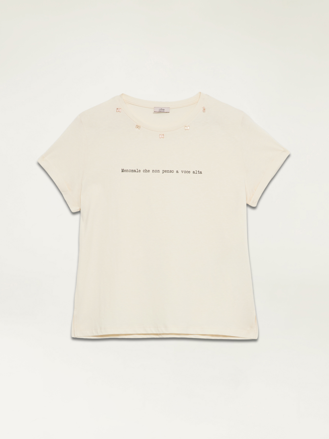 Camiseta de letras con abalorios image number 3