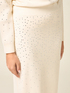 Knit skirt with crystals image number 2