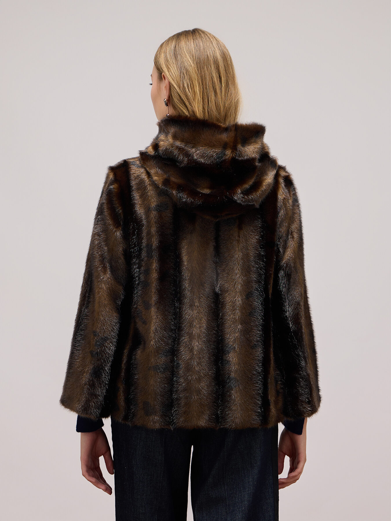 Mink-effect winter jacket image number 2