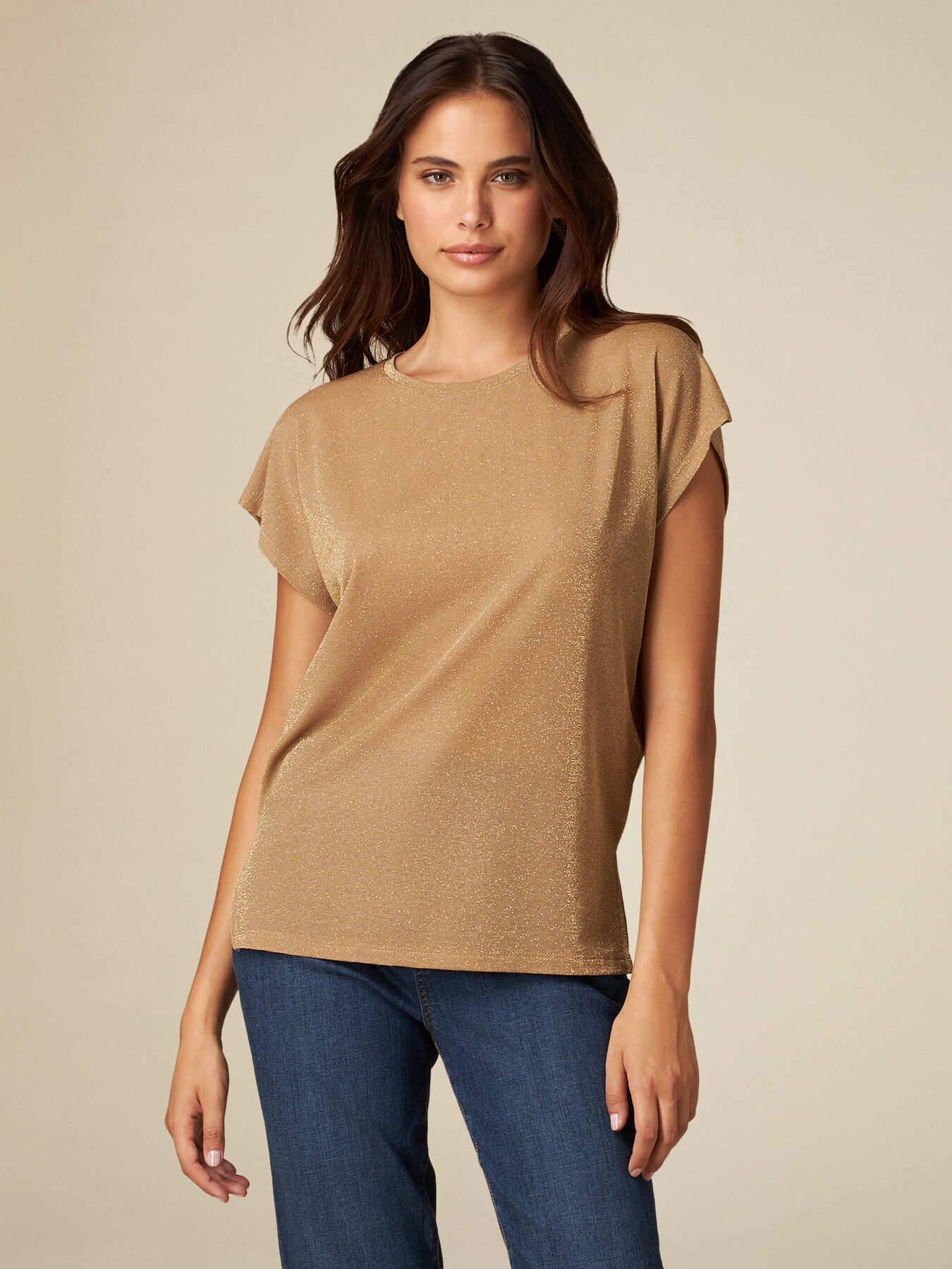 T-shirt in jersey lurex image number 0