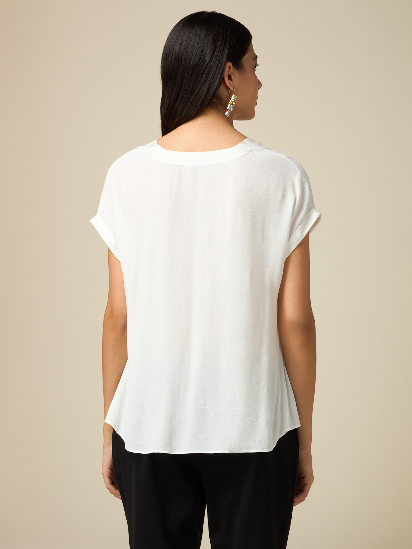 Kimono-Bluse aus Viskose image number 1