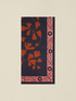 Cotton scarf with pattern image number 1