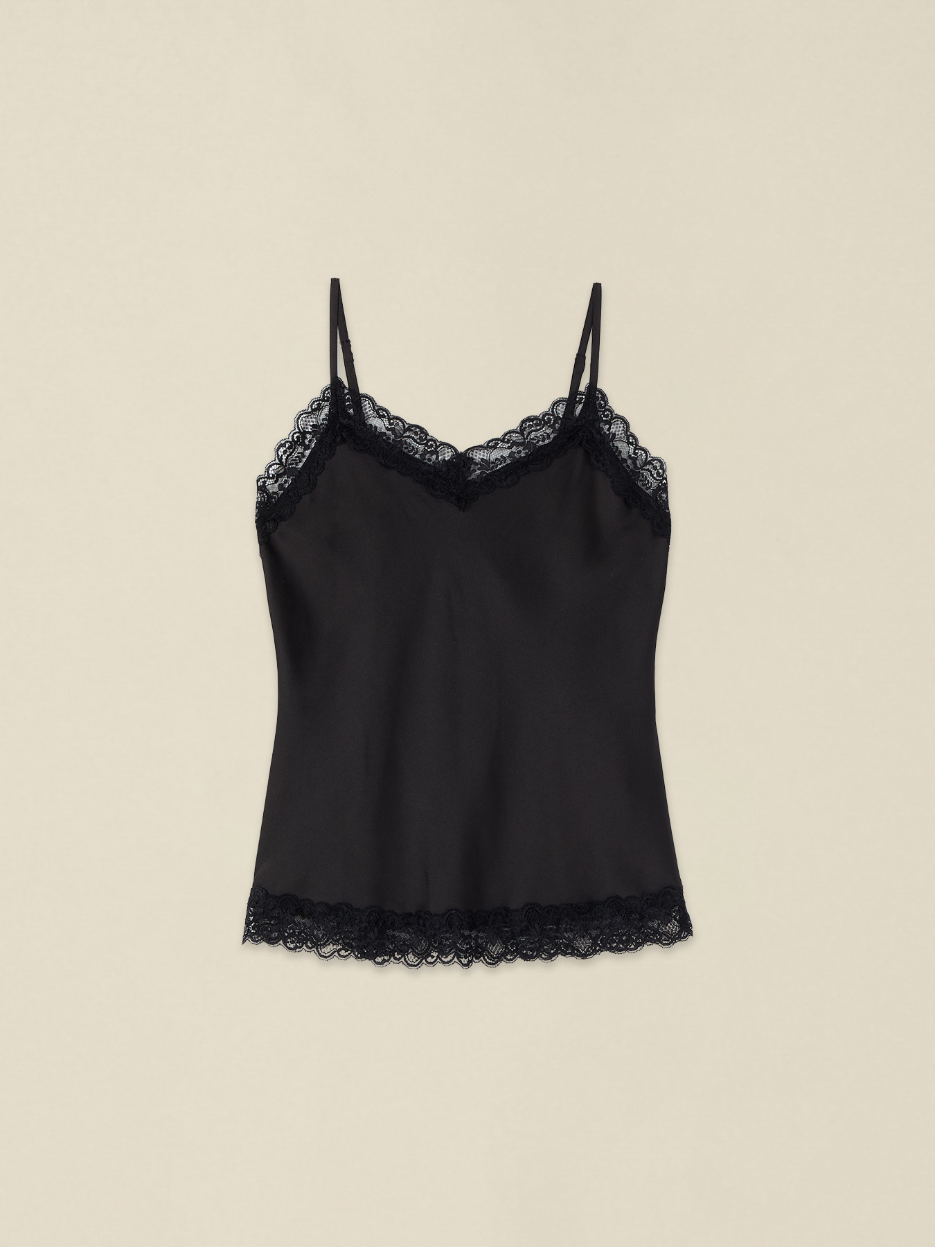 Top lingerie in raso e pizzo image number 3