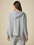 Modal blend fleece with hood and zipper image number 1