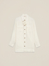Linen shirt with pin image number 3