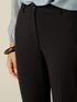 Pantaloni cropped in tessuto cr&ecirc;pe image number 2