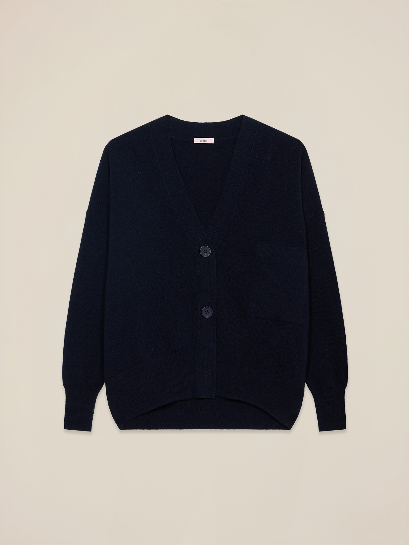 Pure wool cardigan with V-neck image number 0