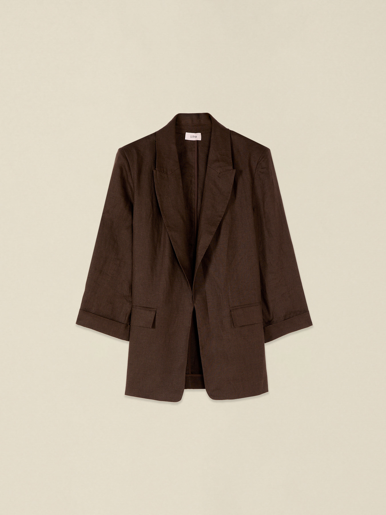 Unstructured linen jacket image number 3