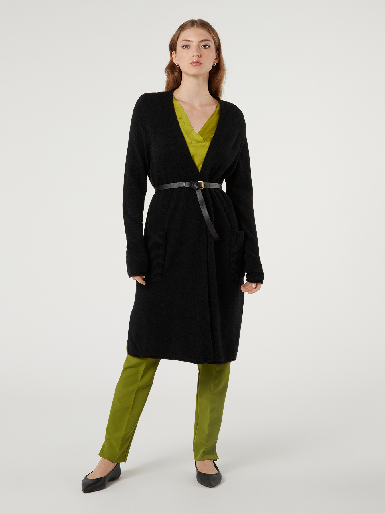 Maxi cardigan con tasche image number 0