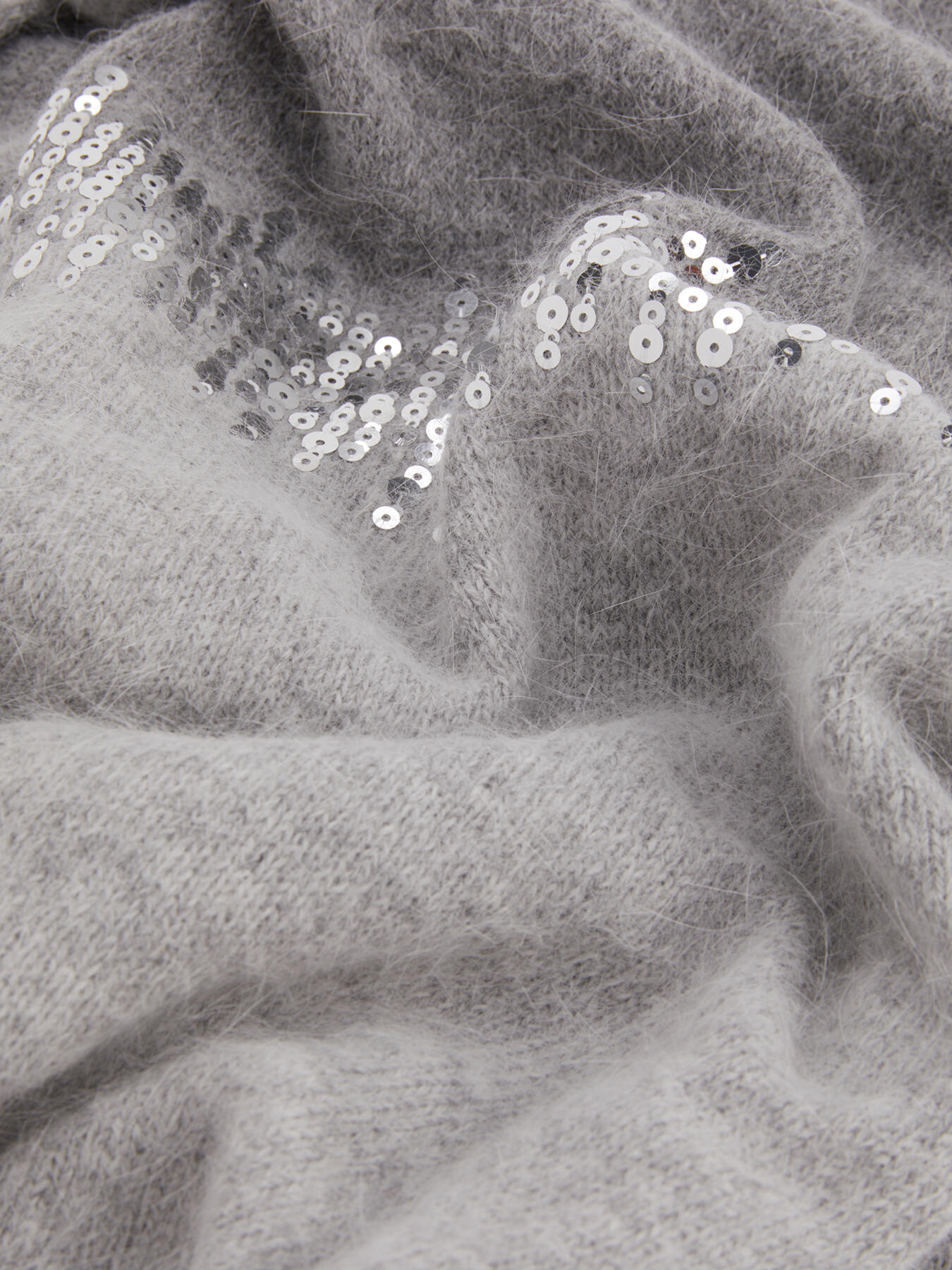 &Eacute;charpe en angora m&eacute;lang&eacute; avec paillettes image number 1