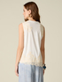 Jersey top with lace inserts image number 1