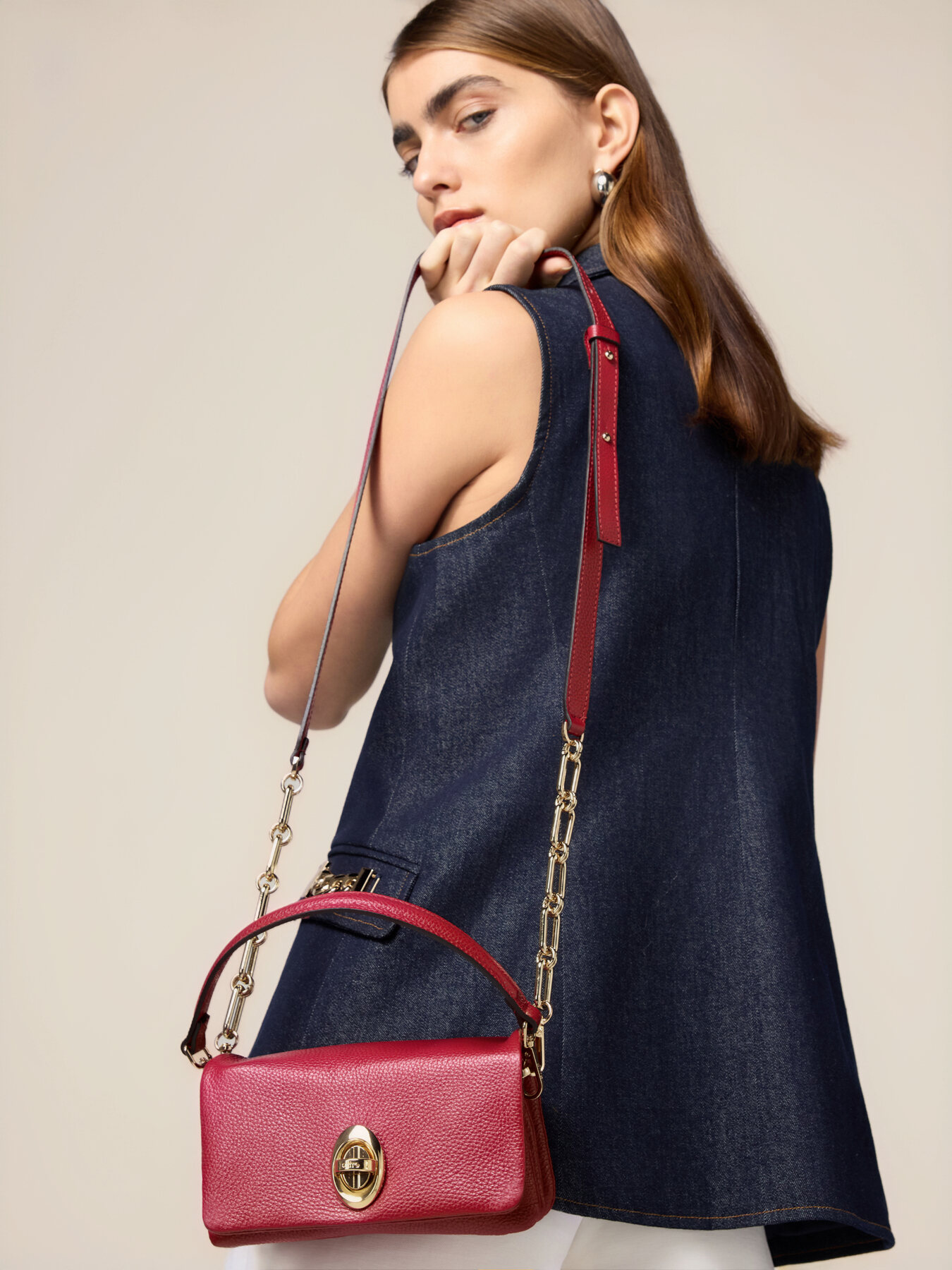 Borsa crossbody in vera pelle image number 0