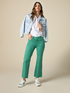 Little Flare trousers in cotton drill image number 0
