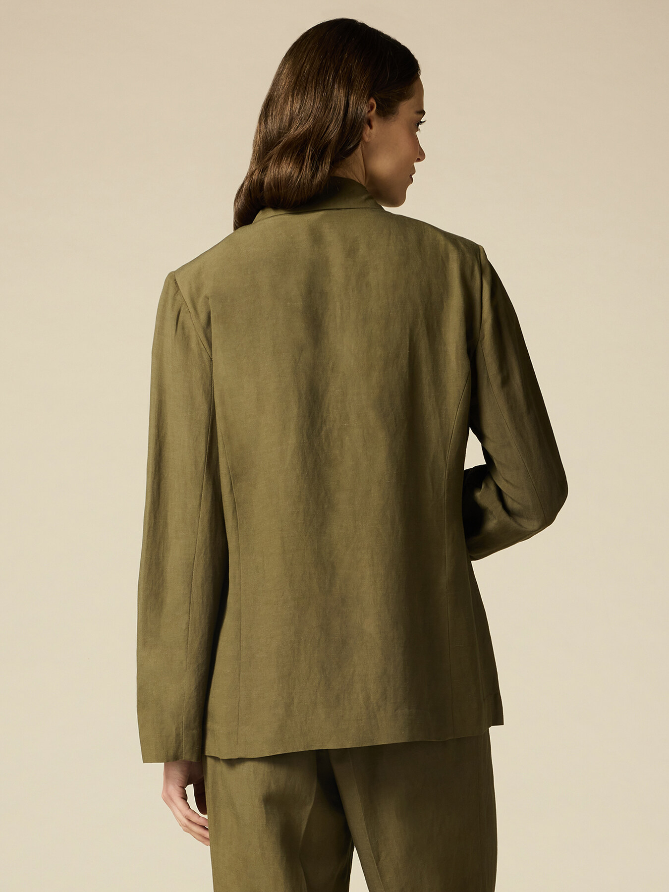 Blazer de mezcla de lino image number 1