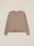 Viscose blend V-neck sweater image number 3