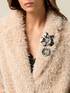 Oversized teddy coat with pins image number 2
