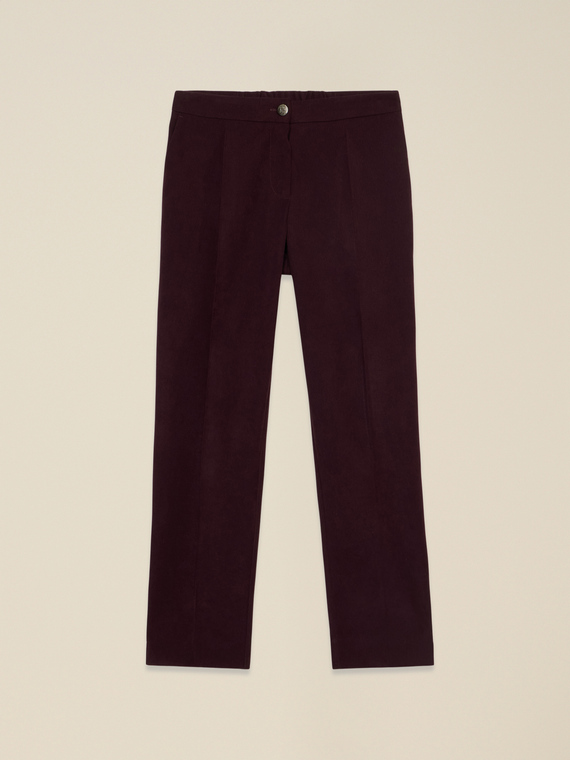 Pantaloni regular in fustagno