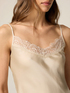 Satin-Top mit Spitze image number 2