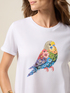 T-shirt with print and appliqu&eacute;s image number 2