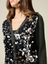 Cardigan with maxi sequins image number 2