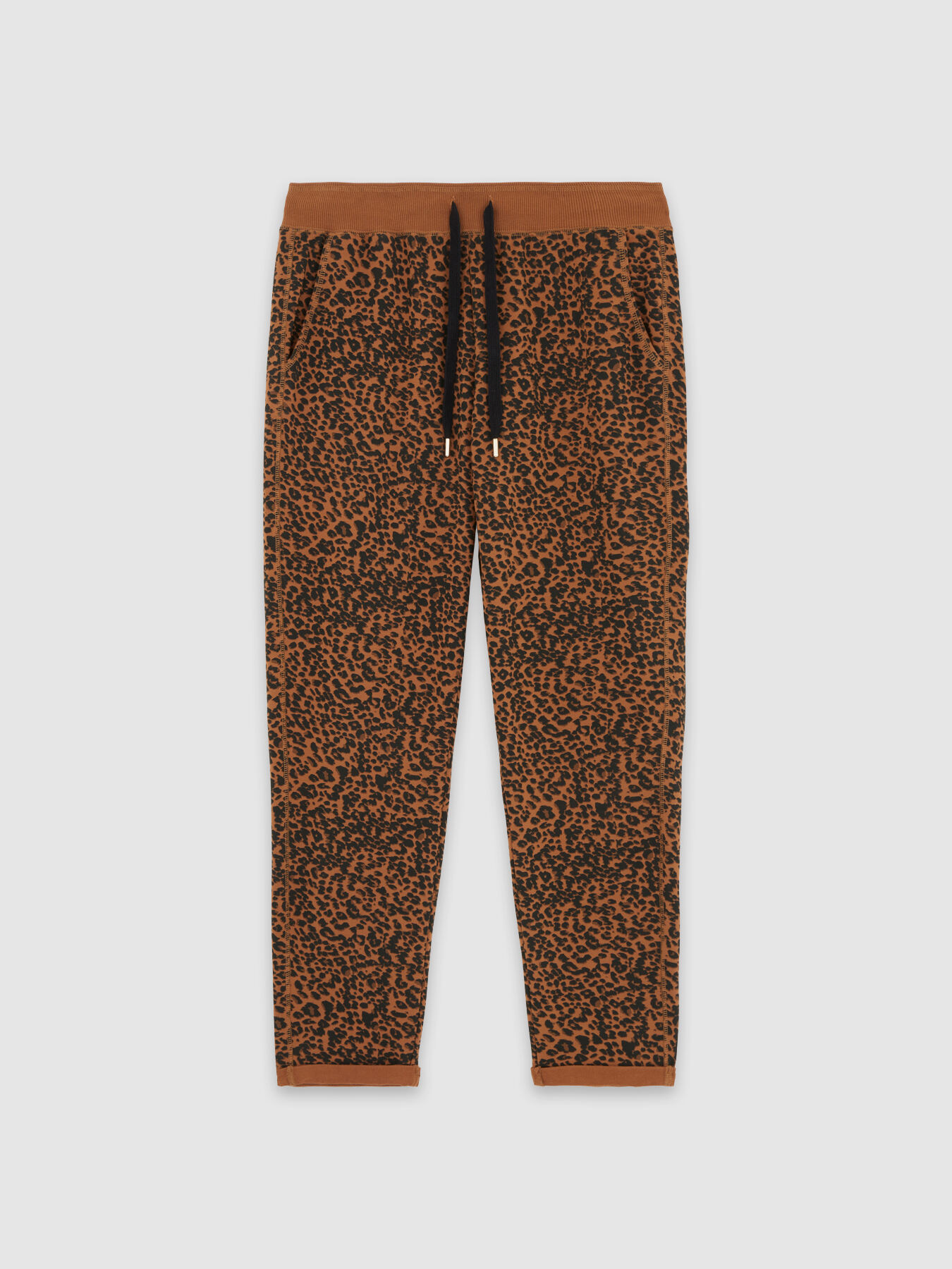 Animal print joggers image number 3
