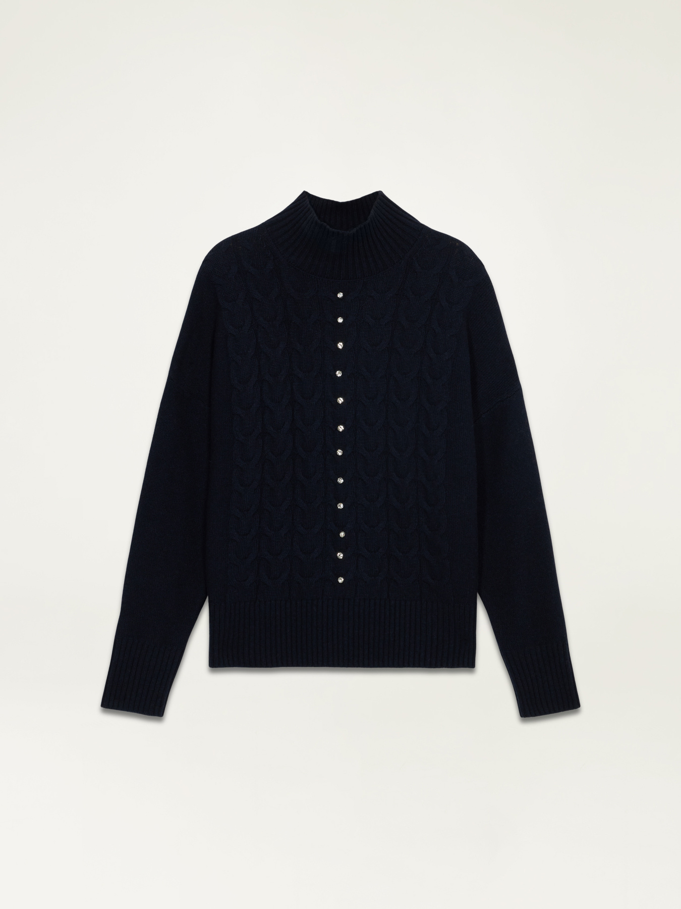 Maglia con trecce e pietre image number 3