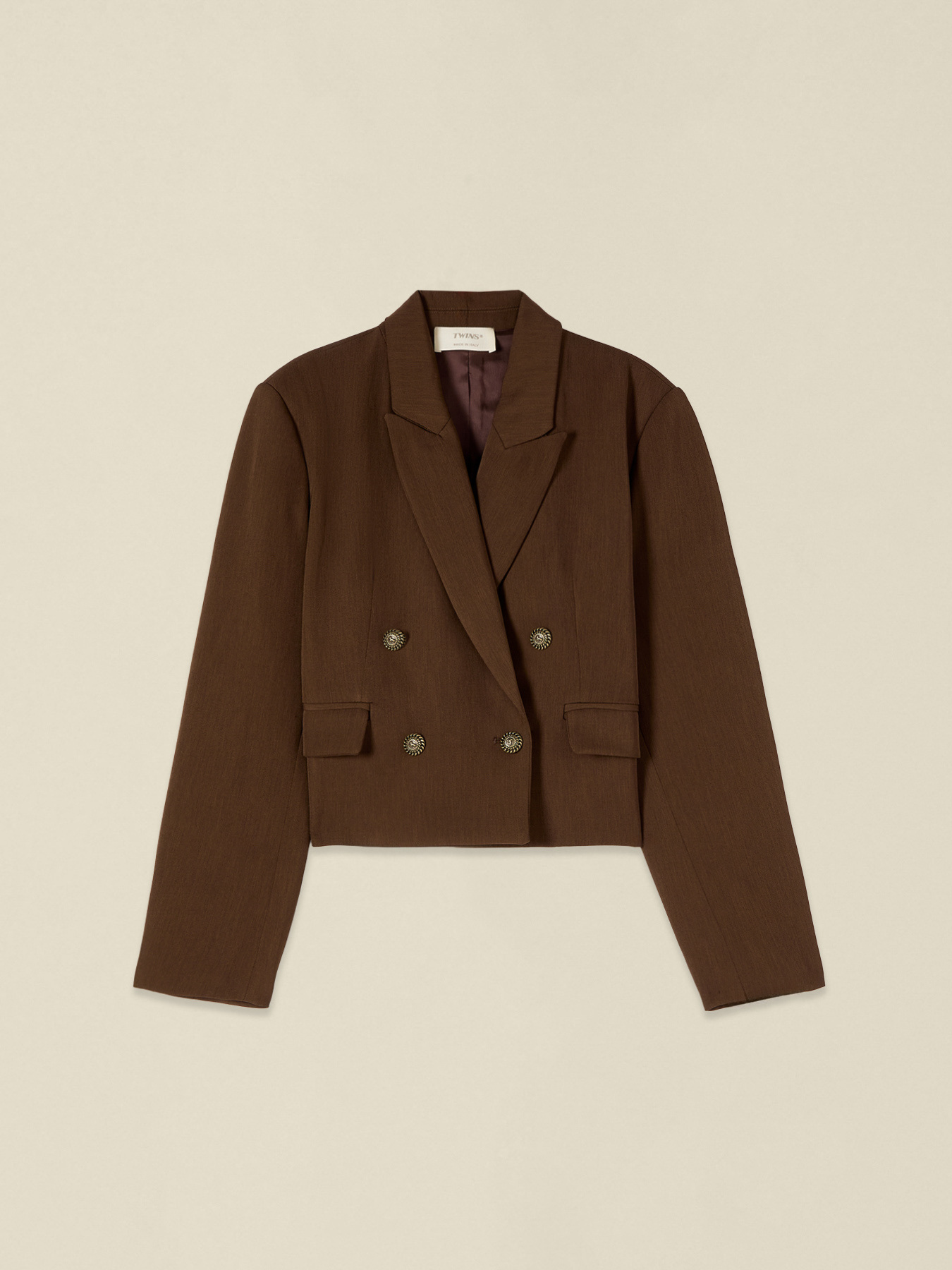 Doppelreihiger Crop-Blazer image number 3