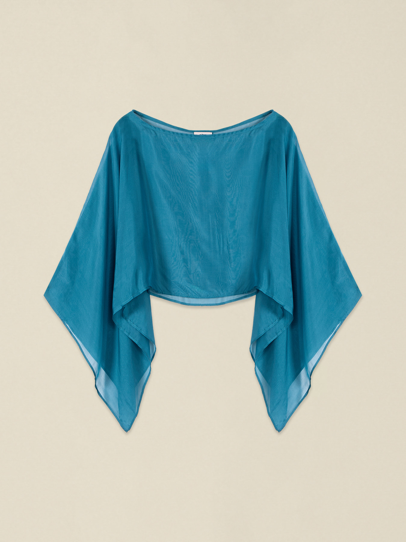 Silk blend chiffon shrug image number 1