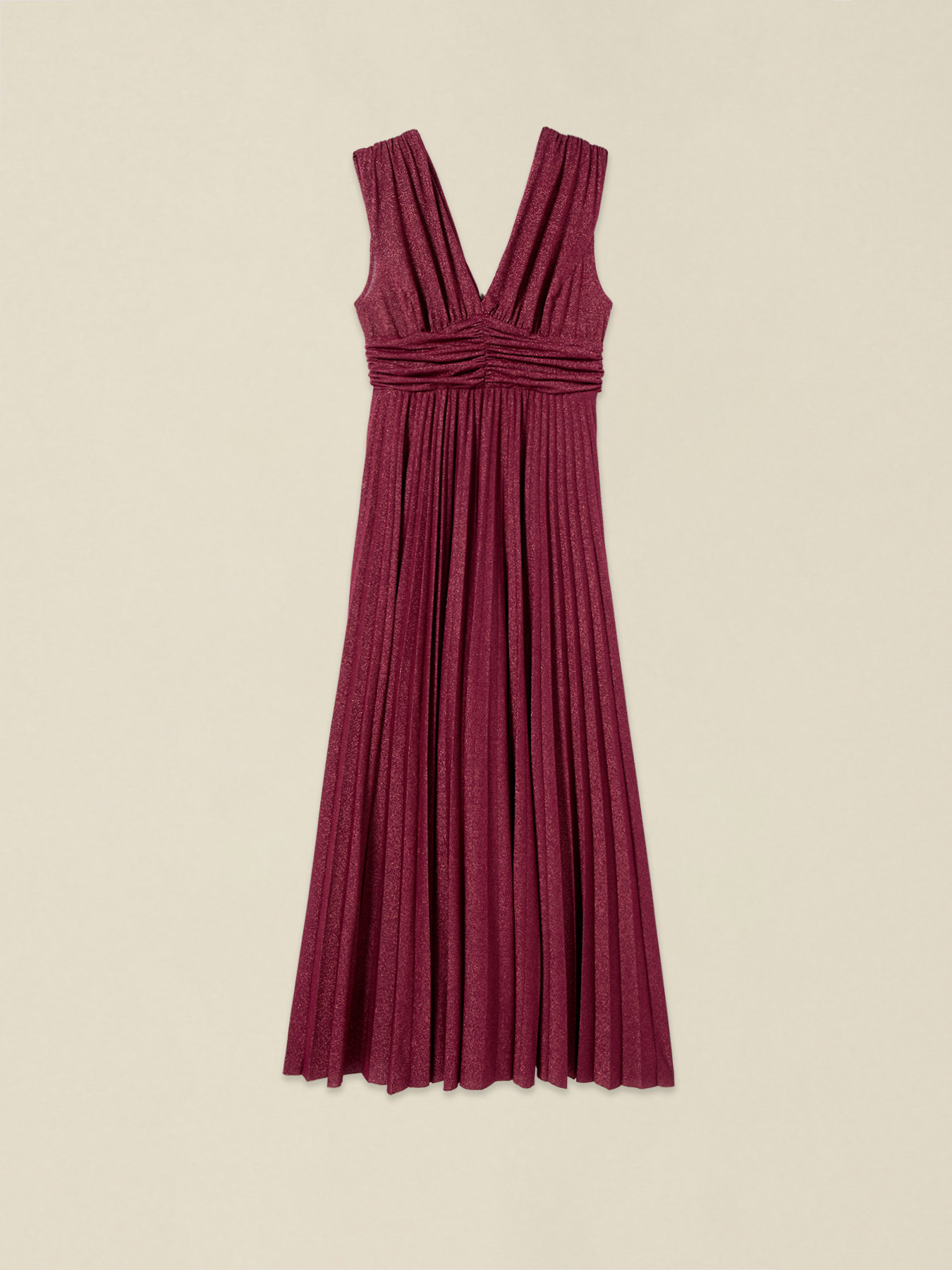 Long lurex jersey dress image number 3